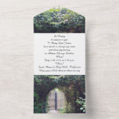 Fiançailles Invitation Porte Wood (À l'intérieur)