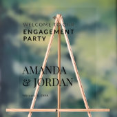 Fiançailles minimaliste de luxe noir et blanc (Neutre)