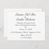 Fiançailles moderne Élégant Formel Invitations (Devant / Derrière)