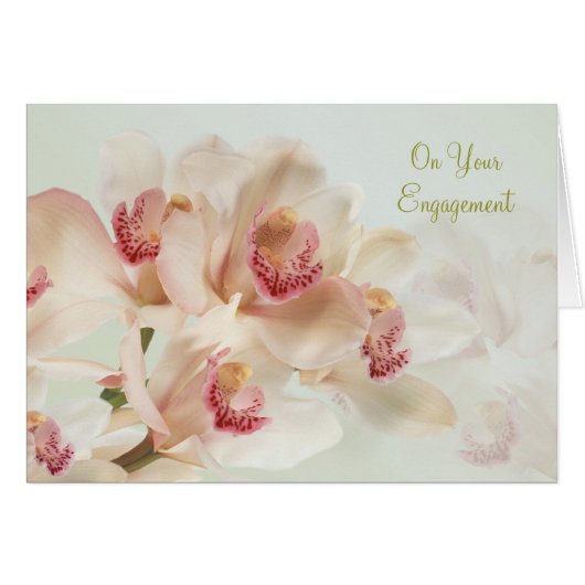 Fiançailles - orchidées blanches en pleine (Devant horizontal)