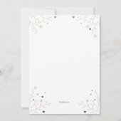 Fiançailles Photo Art Déco Invitation (Dos)