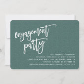 Fiançailles photo Invitation Faire-part et fête (Dos)