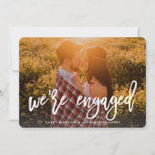 Fiançailles photo Invitation Faire-part et fête (Devant)