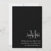 Fiançailles Photo Invitations de mariage modernes (Dos)