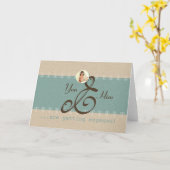 Fiançailles - Salutation -, carte de note (Fleur jaune)