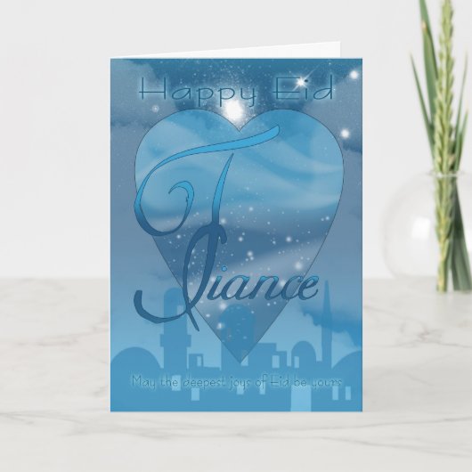 Fiance - Carte Jour Aïd - Joyeux Aïd (Devant)