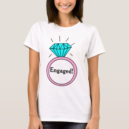 Fiancé! Grand T-shirt Diamond Ring (Devant)