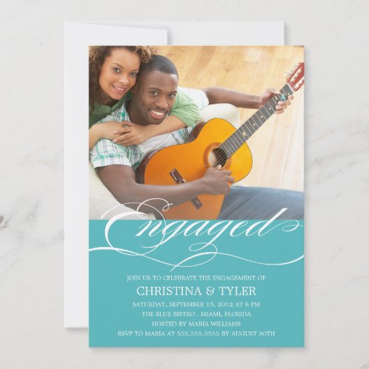 FIANCÉ! | INVITATION DU PARTI ENGAGEMENT (Devant)