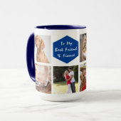 Fiance Modèle photo Collage Keepsaké Mug (Devant gauche)