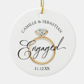 Fiancé! Ornement photo de Noël (Devant)