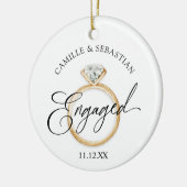 Fiancé! Ornement photo de Noël (Gauche)