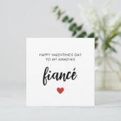 Fiancée romantique Carte Saint Valentin (Debout devant)