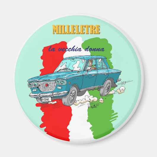 Fiat 1300 magneet (Voorkant)