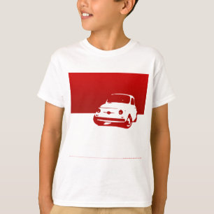 Fiat 500, 1959 - Rood op lichte shirten T-shirt