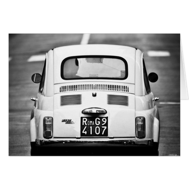 Fiat 500 à Rome, Italie (Devant horizontal)