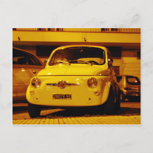 Fiat 500 Abarth. Briefkaart