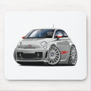 Fiat 500 Abarth Grey Car Muismat