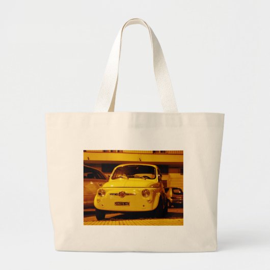 Fiat 500 Abarth. Grote Tote Bag (Voorkant)