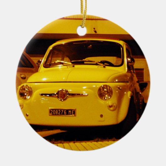Fiat 500 Abarth. Keramisch Ornament (Voorkant)