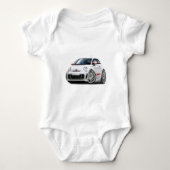 Fiat 500 Abarth White Car Romper (Voorkant)