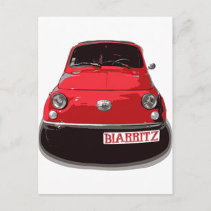 Fiat 500 Biarritz Briefkaart