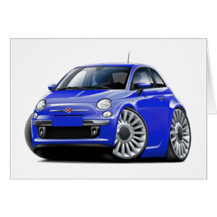 Fiat 500 Blue Car