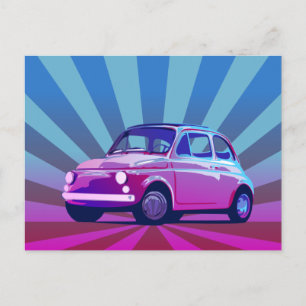 Fiat 500 Bonte Briefkaart