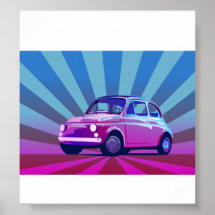 Fiat 500 Bunt Poster