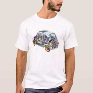Fiat 500 Car Classic Wandeleend T-shirt