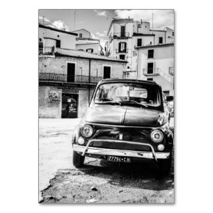 Fiat 500, cinquecento in Italië, klassiek cadeau v Kaart