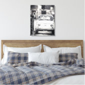 Fiat 500, cinquecento, in Italië, klassiek canvas Afdruk (Insitu (Slaapkamer))