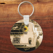 Fiat 500 Cinquecento in Italië, rit. Sleutelhanger (Voorkant)