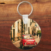 Fiat 500, Cinquecento in Italië Sleutelhanger (Voorkant)