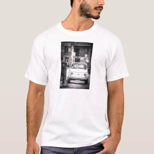 Fiat 500, Cinquecento in Italië T-shirt (Voorkant)