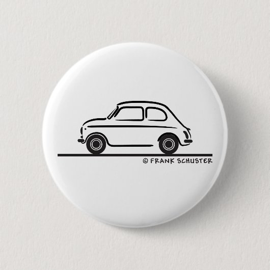 Fiat 500 Cinquecento Ronde Button 5,7 Cm (Voorkant)