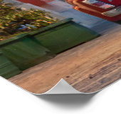 Fiat 500,  cinquecento, 's nachts, Italië Poster (Hoek)