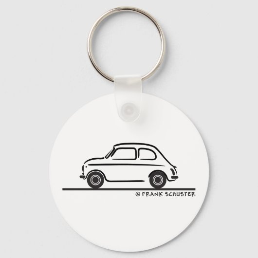 Fiat 500 Cinquecento Sleutelhanger (Voorkant)