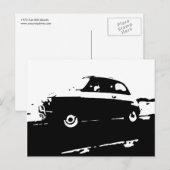 Fiat 500 classic - Carte postale image noire (Devant / Derrière)