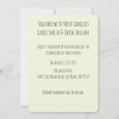 Fiat 500 Couple en faire-part de mariage automobil (Dos)