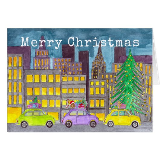 Fiat 500 dans la ville personnalisable (Devant horizontal)