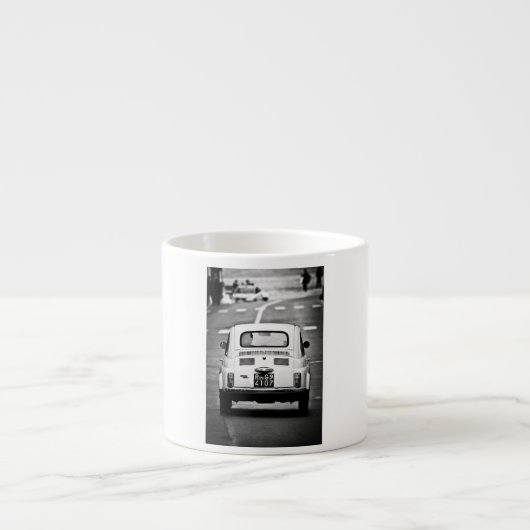 Fiat 500 in de Mok Rome Espresso (Voorkant)