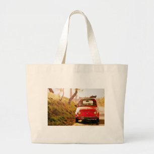 Fiat 500 in Italië Grote Tote Bag