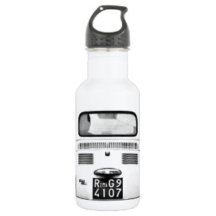 Fiat 500 in Rome, Italië. Waterfles