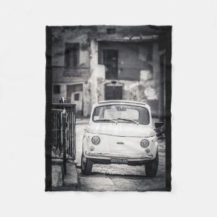 Fiat 500, Italië, Fleece Blanket vintage car Deken