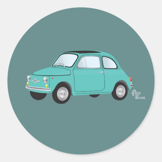 Fiat 500 Sticker (Voorkant)