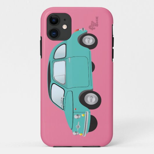 Fiat 500-telefoonbehuizing Case-Mate iPhone case (Achterkant)