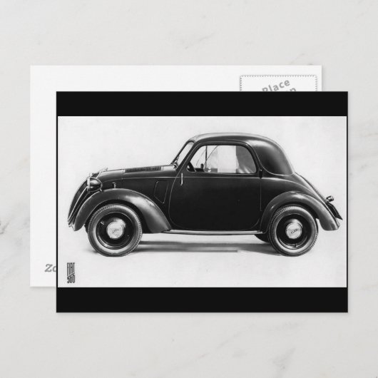 Fiat 500 Topolino Briefkaart (Voorkant / Achterkant)