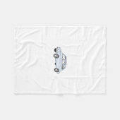 Fiat 500 Topolino Fleece Deken (Voorkant (Horizontaal))