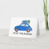 Fiat 500 verjaardags kaart (Voorkant)