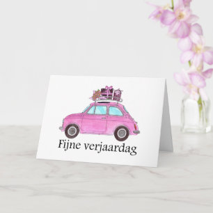 Fiat 500 verjaardags kaart
